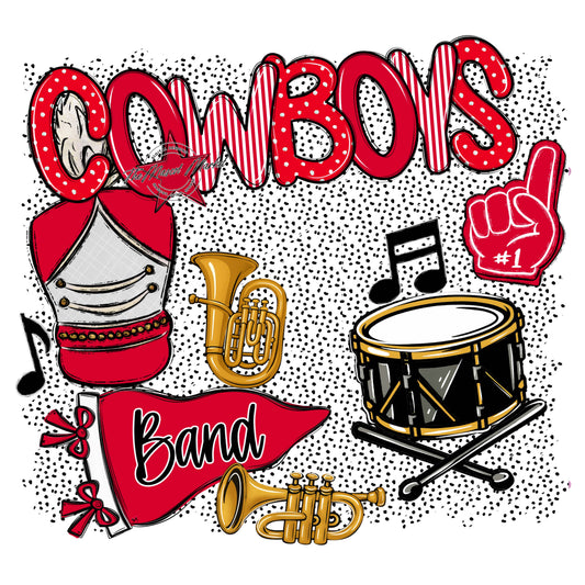 Cowboys Band Spirit-Red
