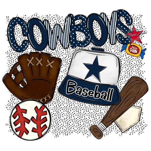 Cowboys Baseball Spirit-Navy