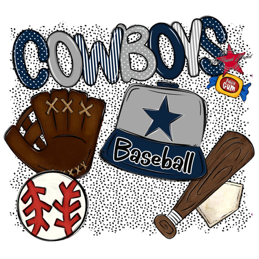 Cowboys Baseball Spirit-Navy & Grey