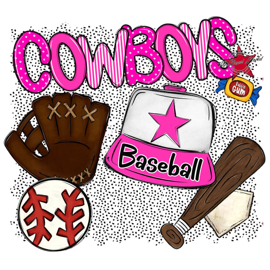 Cowboys Baseball Spirit-Pink