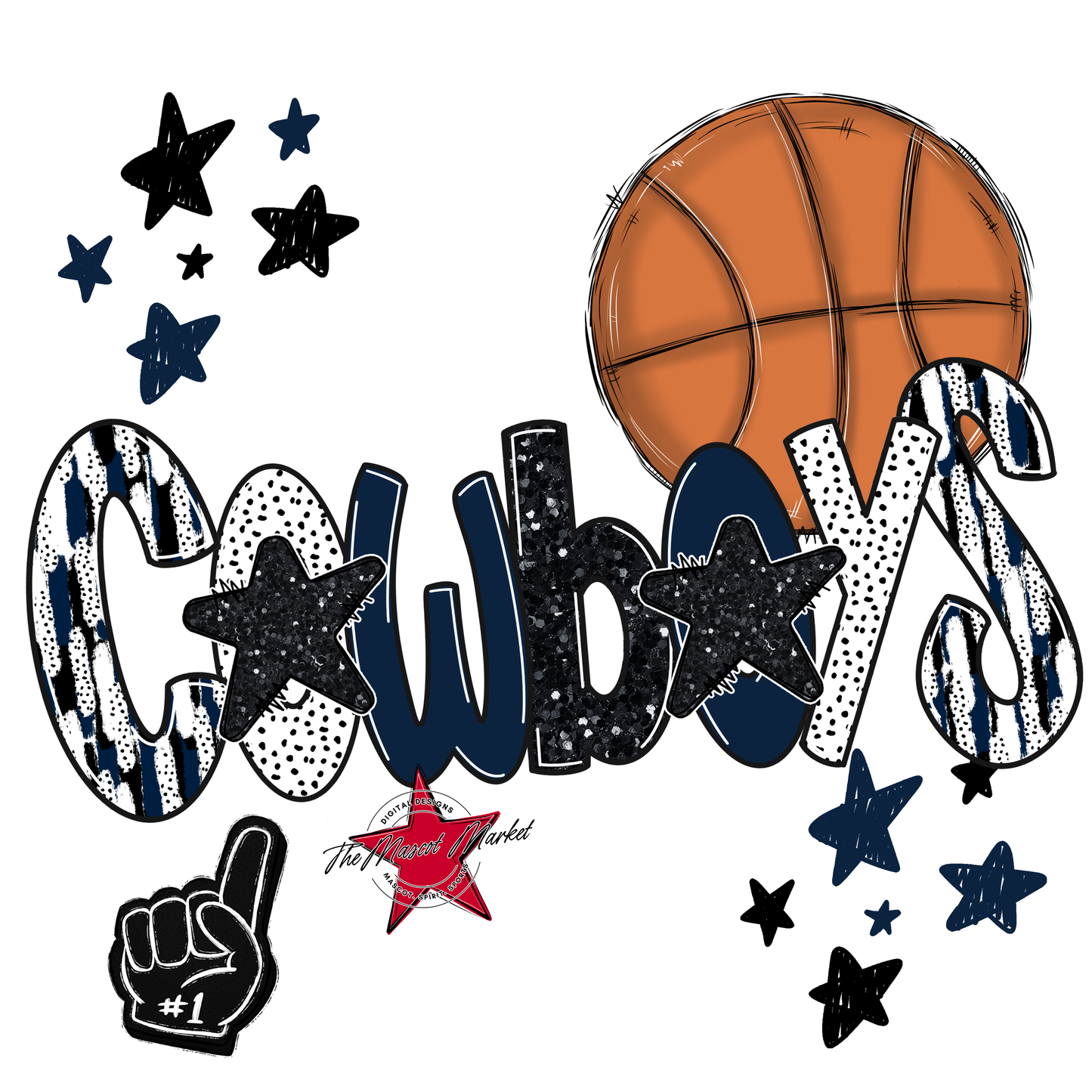 Cowboys Basketball Scrape-Navy