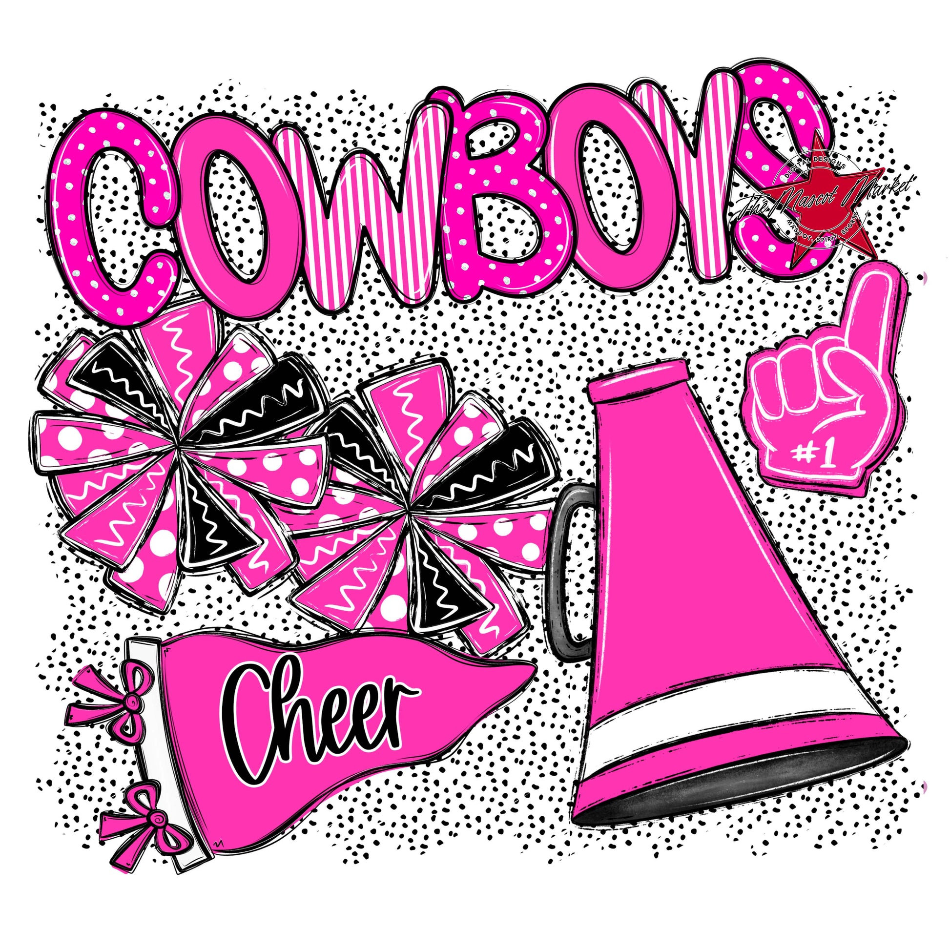Cowboys Cheer Spirit-Pink