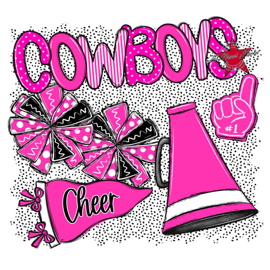 Cowboys Cheer Spirit-Pink