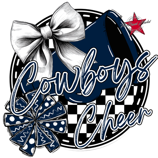 Cowboys Circle Cheer Design-Navy