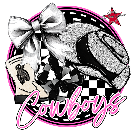 Cowboys Circle Drillteam Design-Baby Pink