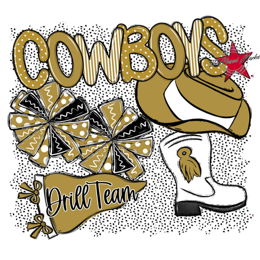 Cowboys Drillteam Spirit-Gold