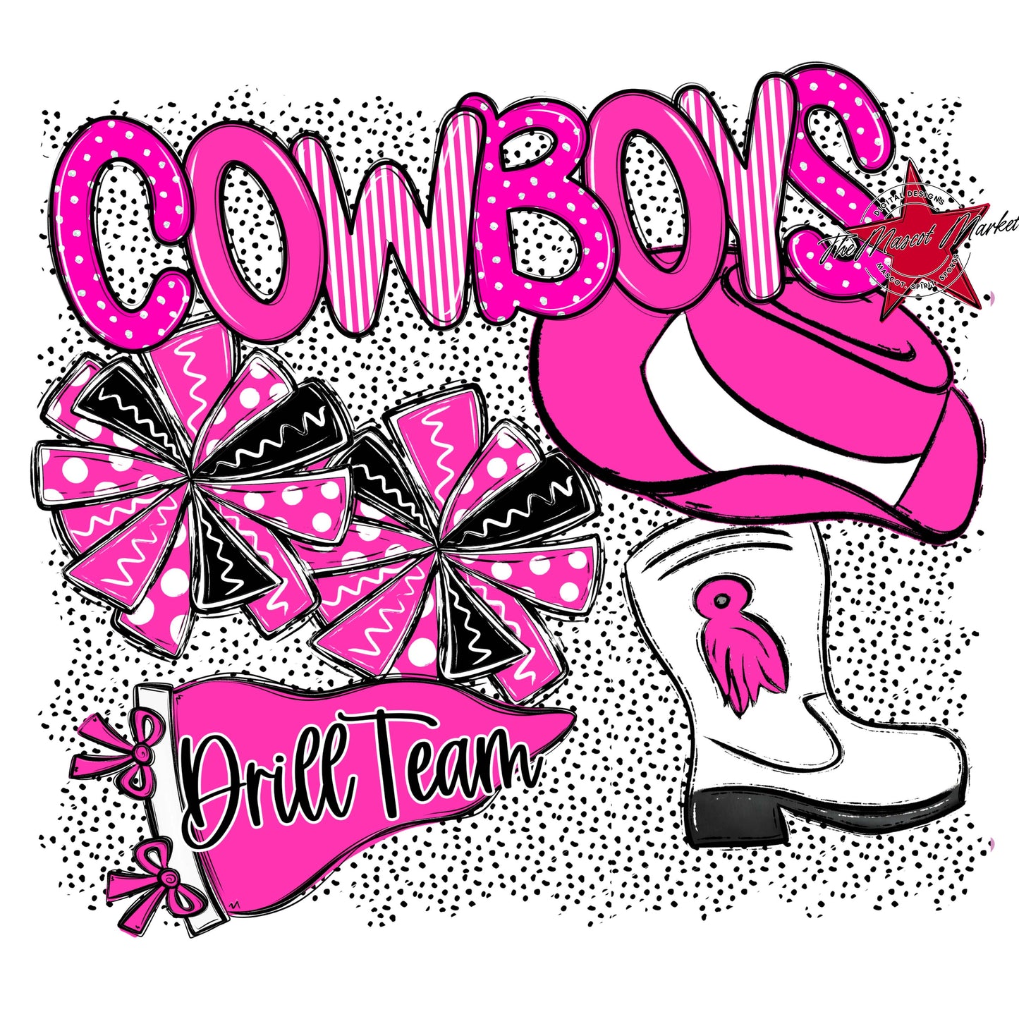 Cowboys Drillteam Spirit-Pink