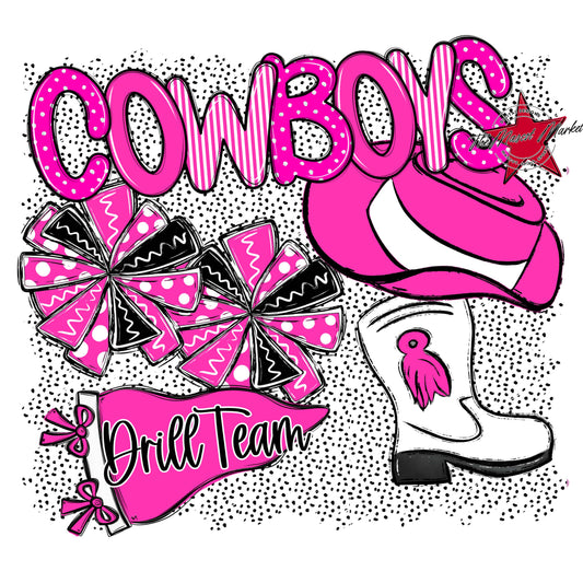 Cowboys Drillteam Spirit-Pink