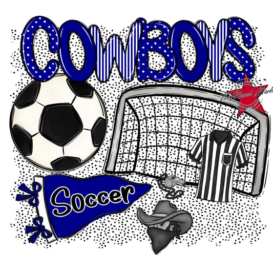 Cowboys Soccer Spirit-Blue
