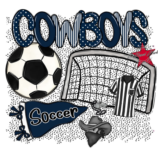 Cowboys Soccer Spirit-Navy
