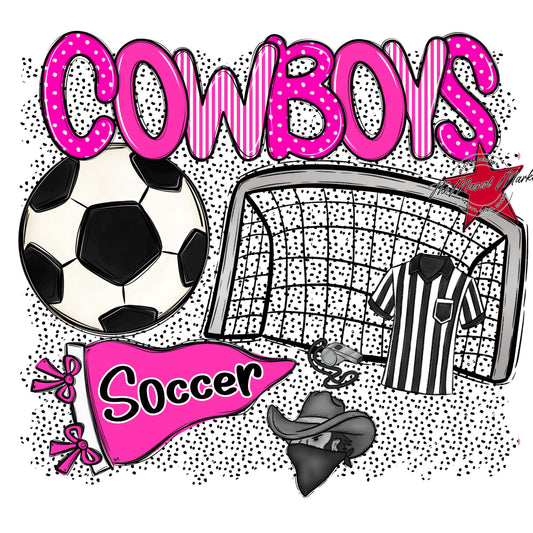 Cowboys Soccer Spirit-Pink