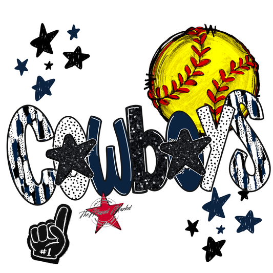 Cowboys Softball Scrape-Navy
