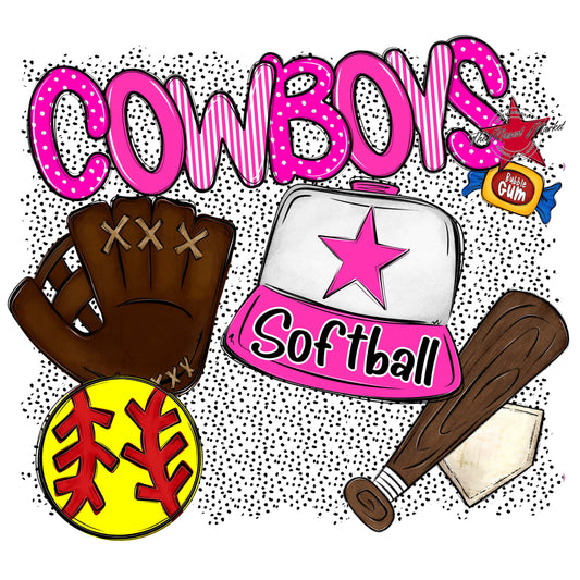 Cowboys Softball Spirit-Pink