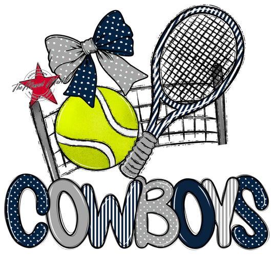 Cowboys Tennis Spirit Design-Navy & Grey