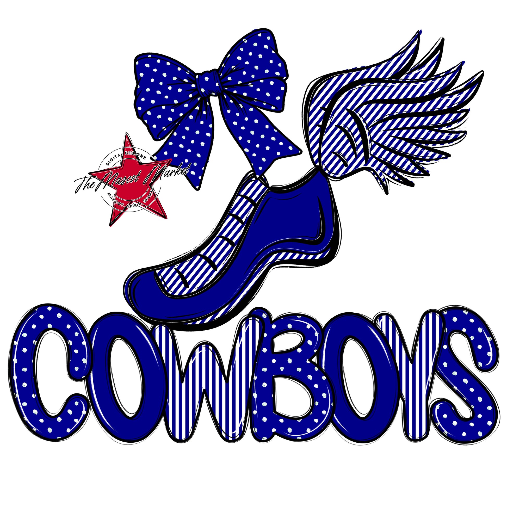Cowboys Track Spirit Design-Blue