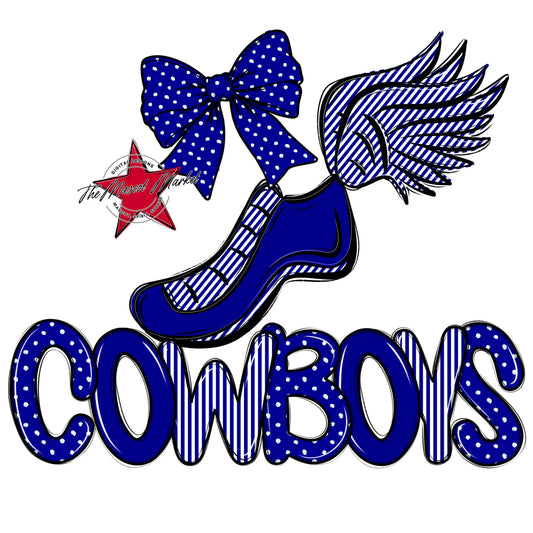 Cowboys Track Spirit Design-Blue