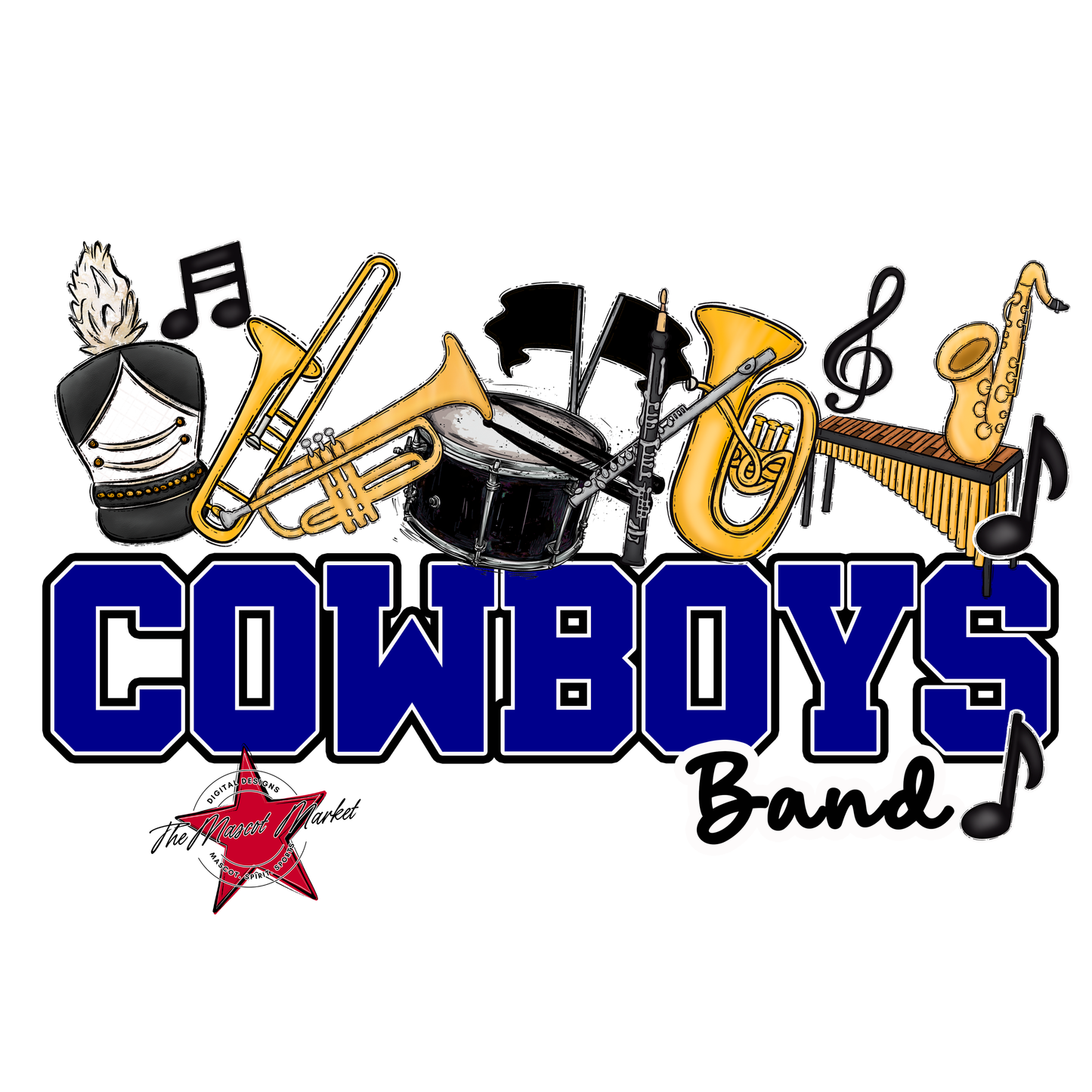 Cowboys Varsity Band-Blue