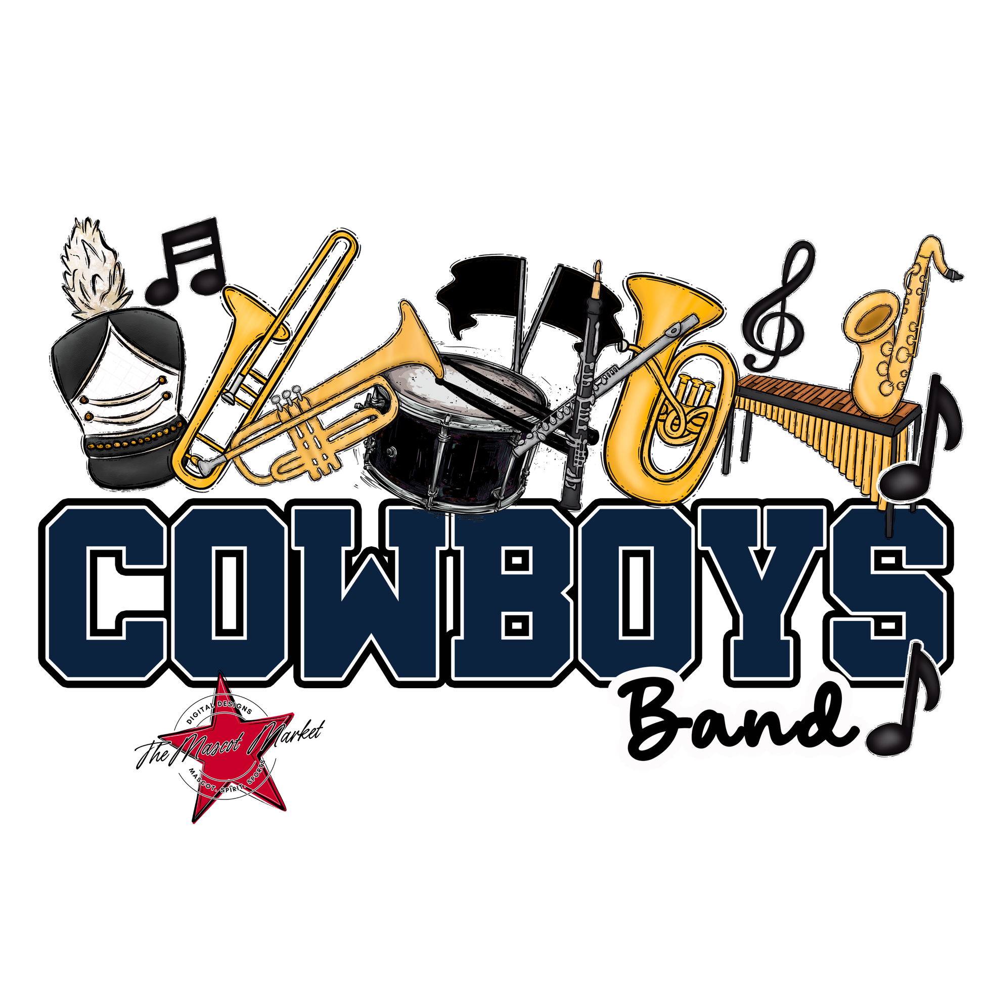 Cowboys Varsity Band-Navy