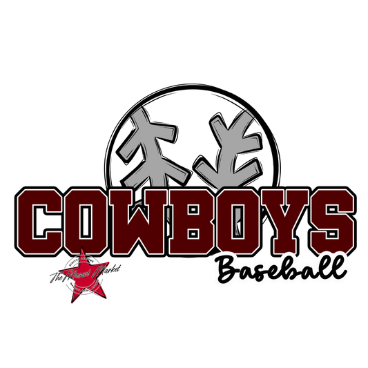 Cowboys Varsity Baseball-Maroon