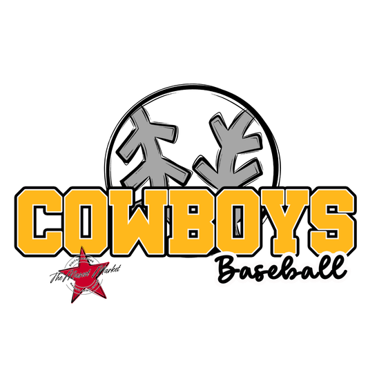 Cowboys Varsity Baseball-Yellow