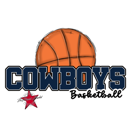 Cowboys Varsity Basketball-Navy
