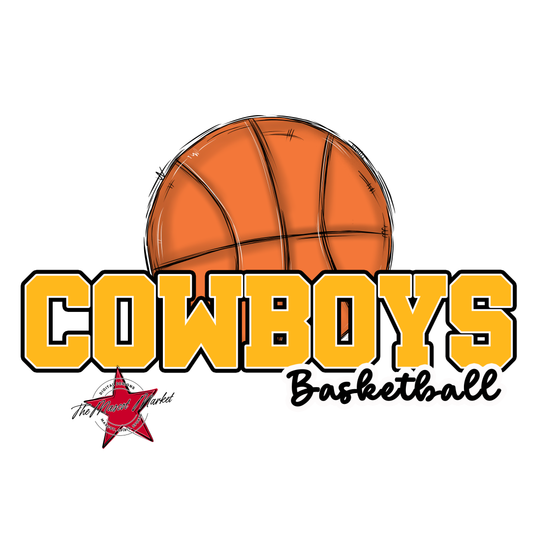 Cowboys Varsity Basketball-Yellow