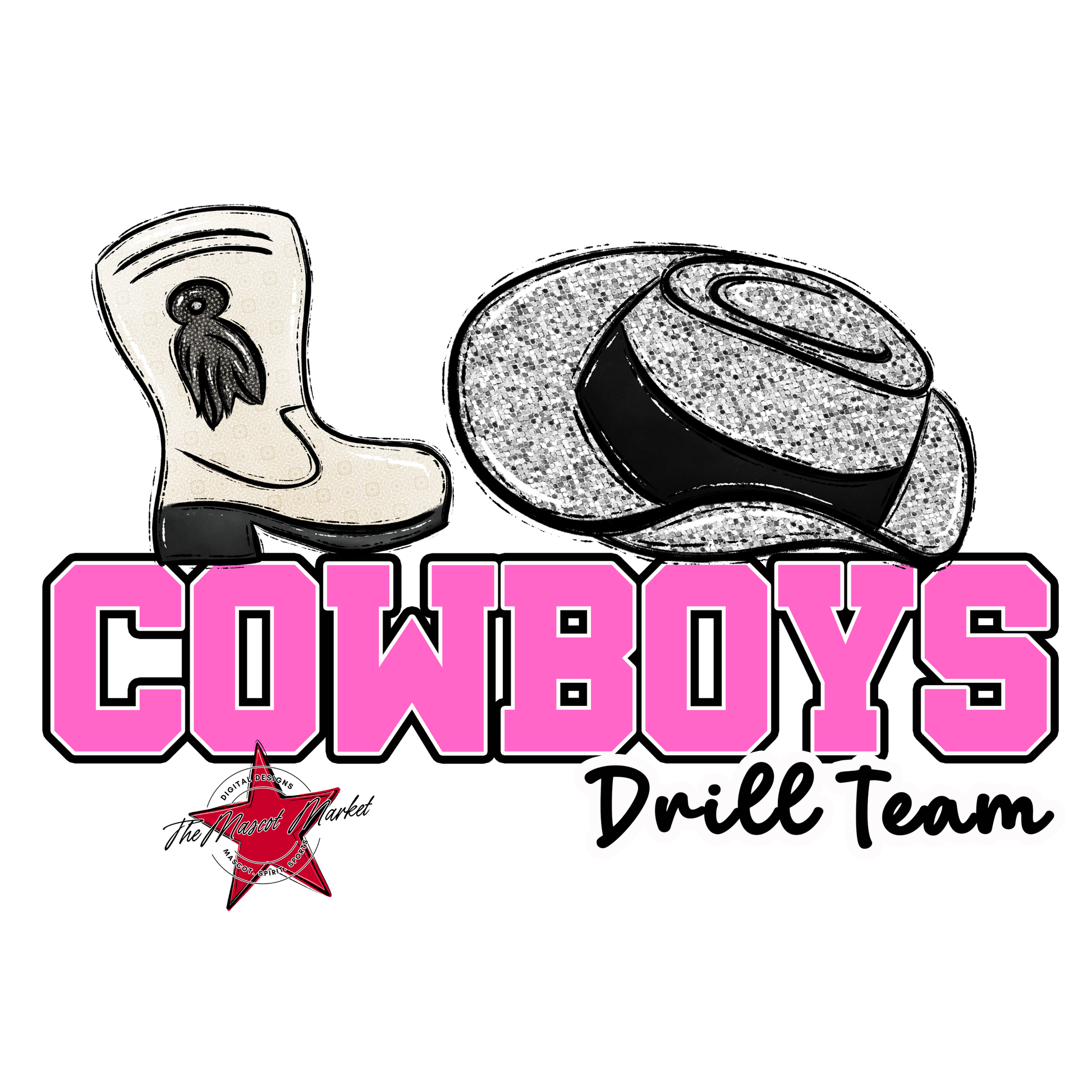 Cowboys Varsity Drillteam-Baby Pink