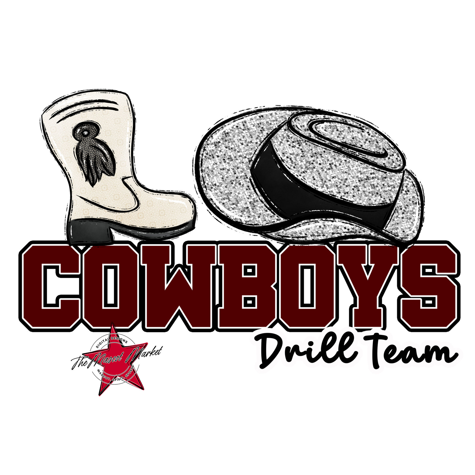 Cowboys Varsity Drillteam-Maroon