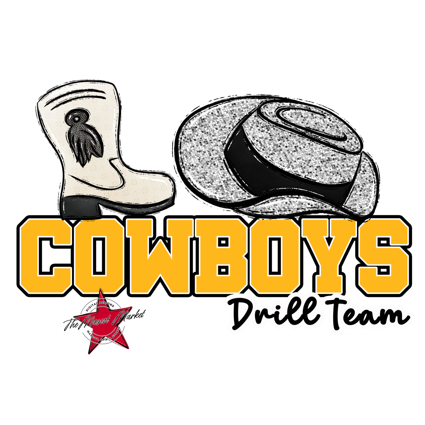 Cowboys Varsity Drillteam-Yellow