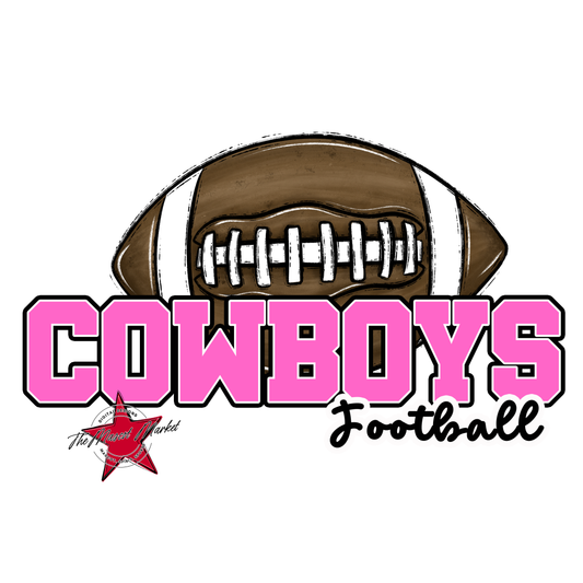 Cowboys Varsity Football-Baby Pink