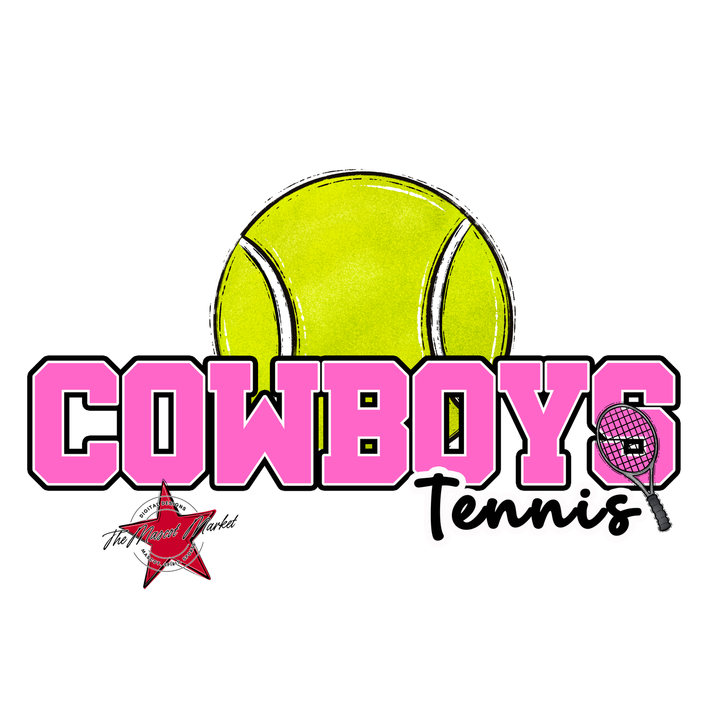 Cowboys Varsity Tennis-Baby Pink