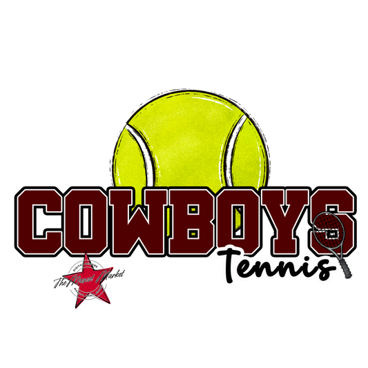 Cowboys Varsity Tennis-Maroon