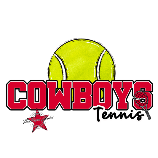 Cowboys Varsity Tennis-Red