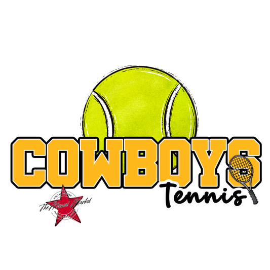 Cowboys Varsity Tennis-Yellow