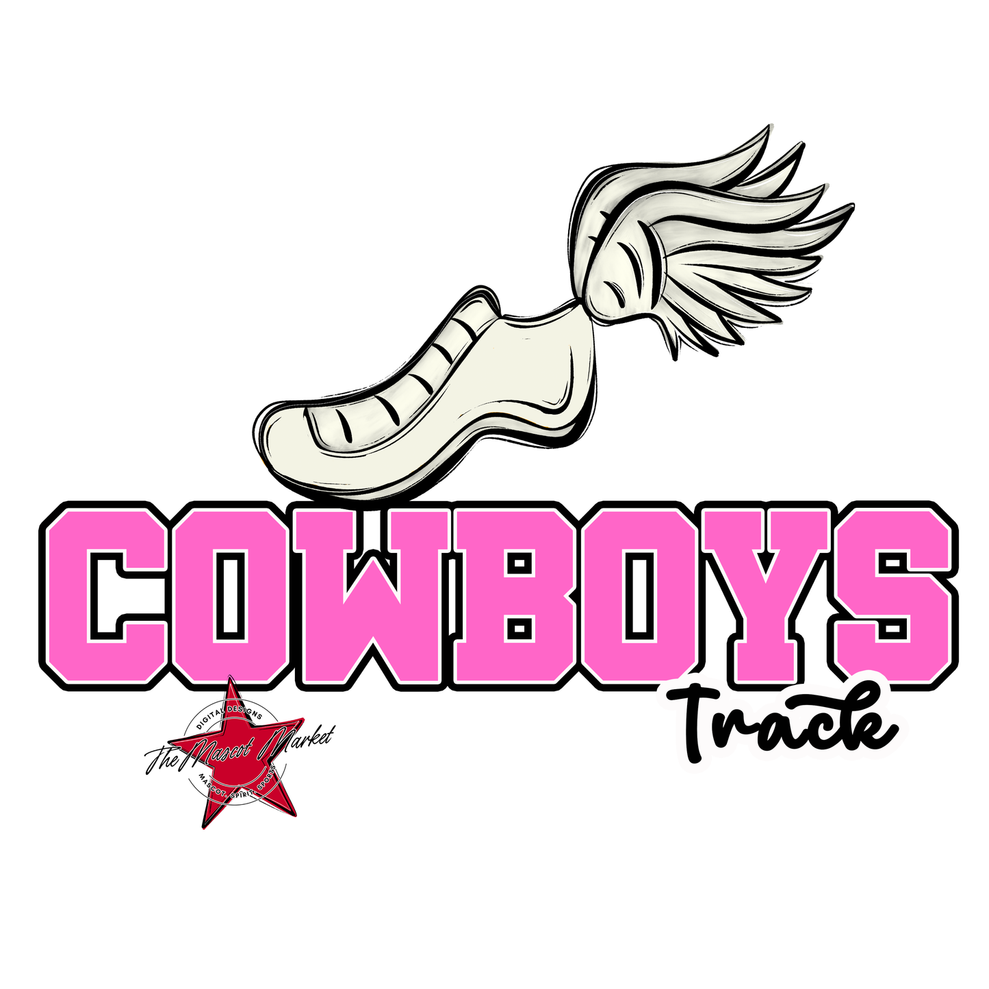 Cowboys Varsity Track-Baby Pink