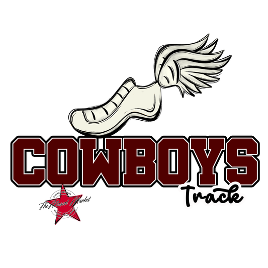 Cowboys Varsity Track-Maroon