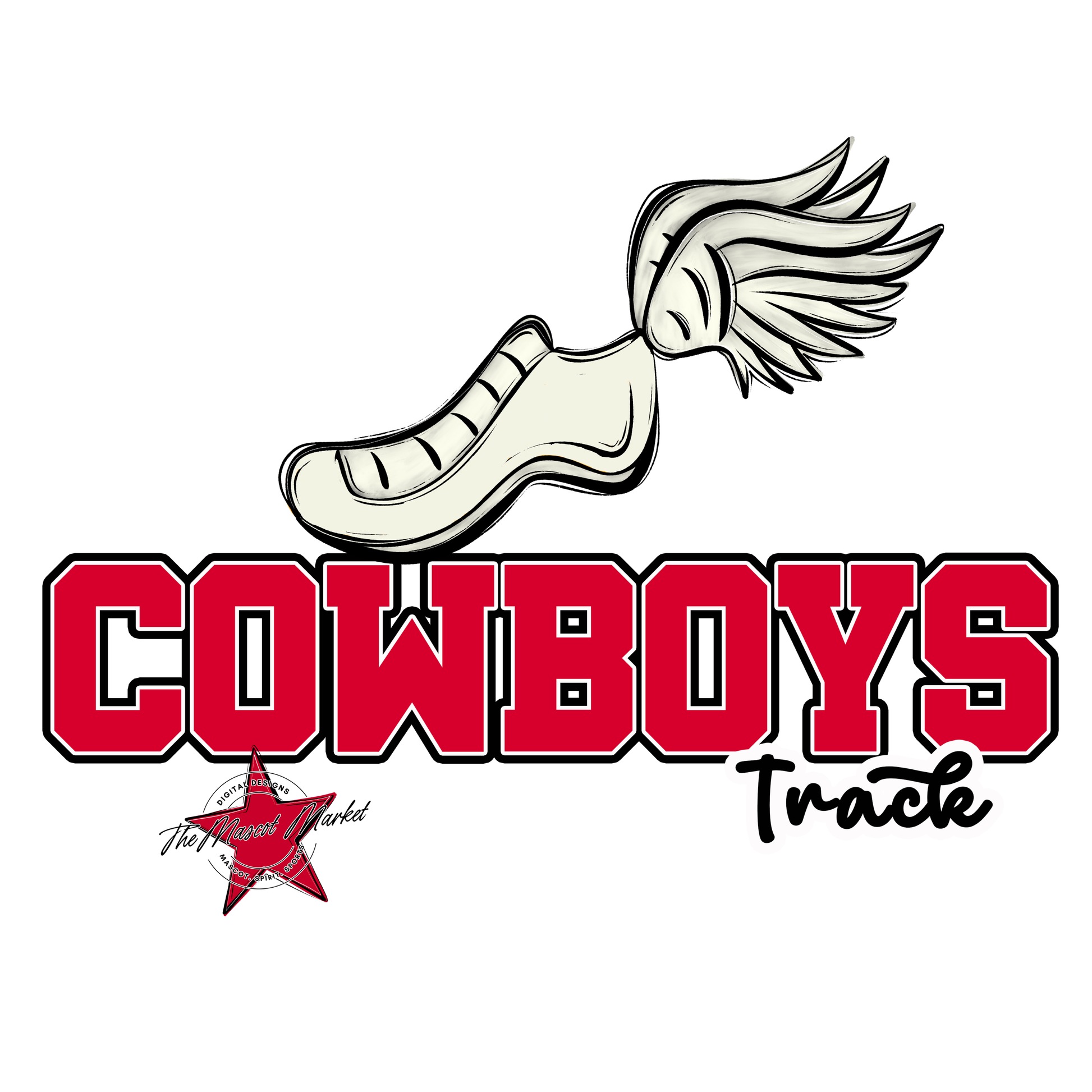 Cowboys Varsity Track-Red