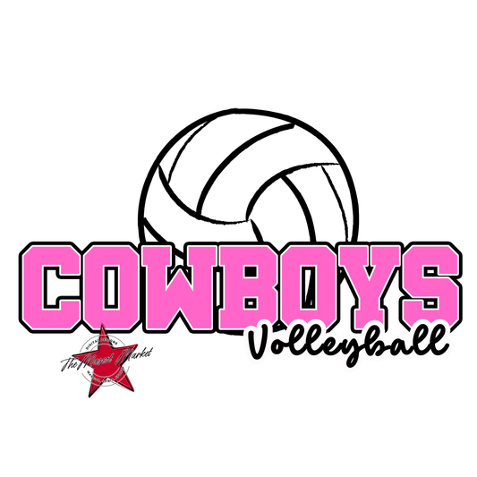 Cowboys Varsity Volleyball-Baby Pink