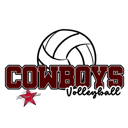Cowboys Varsity Volleyball-Maroon