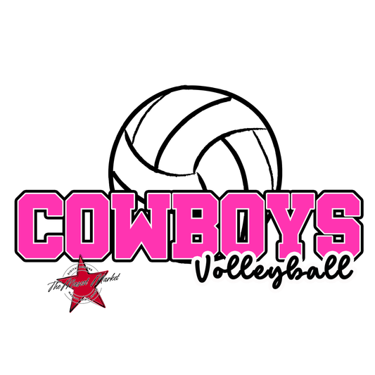 Cowboys Varsity Volleyball-Pink