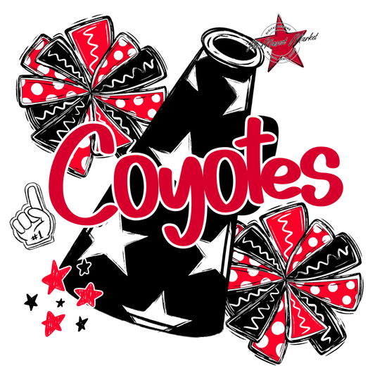 Coyotes Alpha Megaphone Design-Red