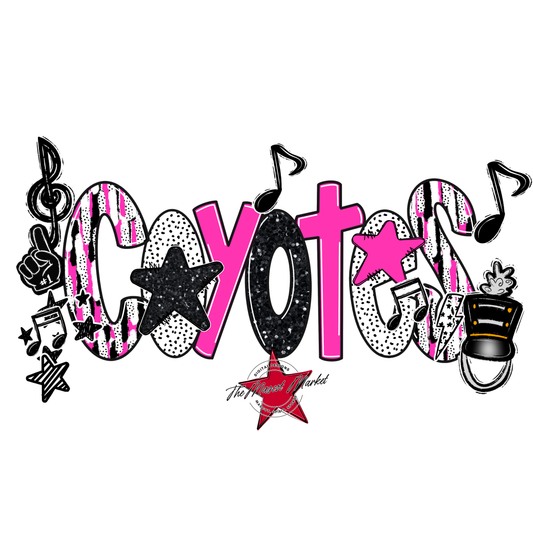 Coyotes Band Scrape-Pink