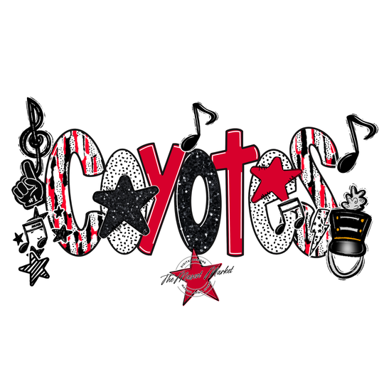 Coyotes Band Scrape-Red
