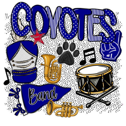 Coyotes Band Spirit-Blue