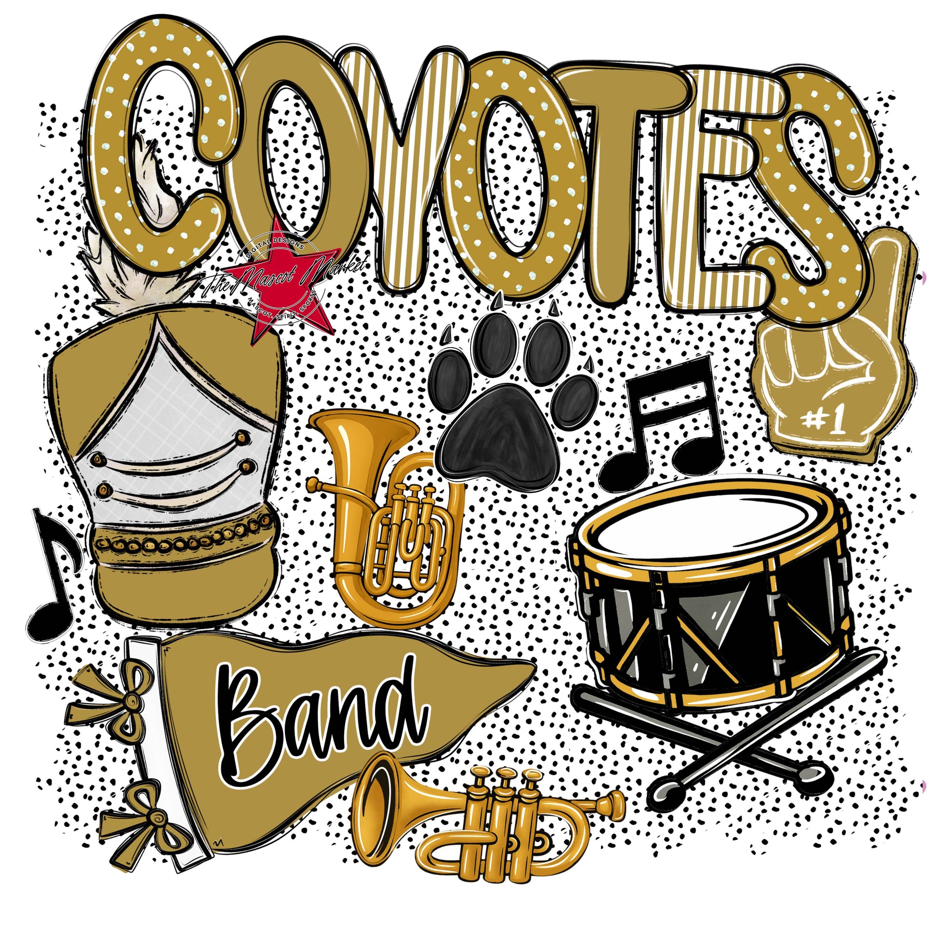 Coyotes Band Spirit-Gold