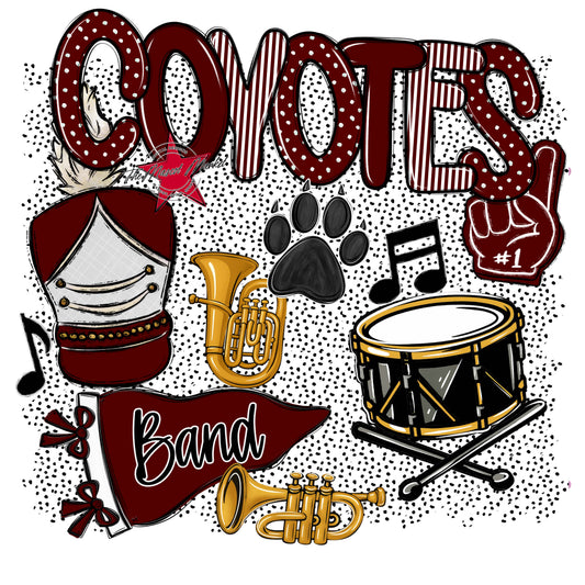 Coyotes Band Spirit-Maroon