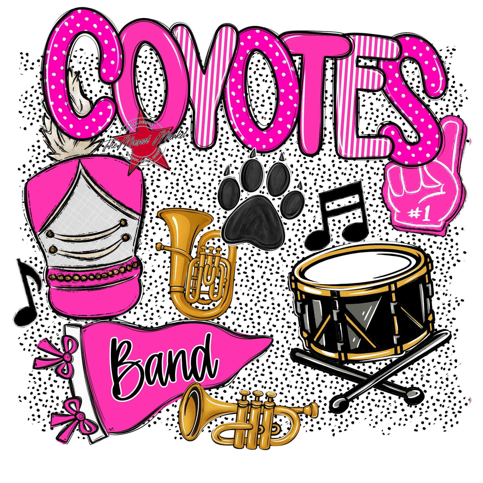 Coyotes Band Spirit-Pink