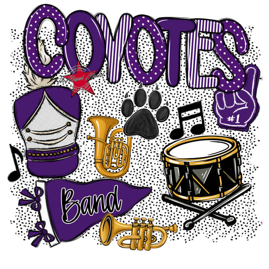Coyotes Band Spirit-Purple