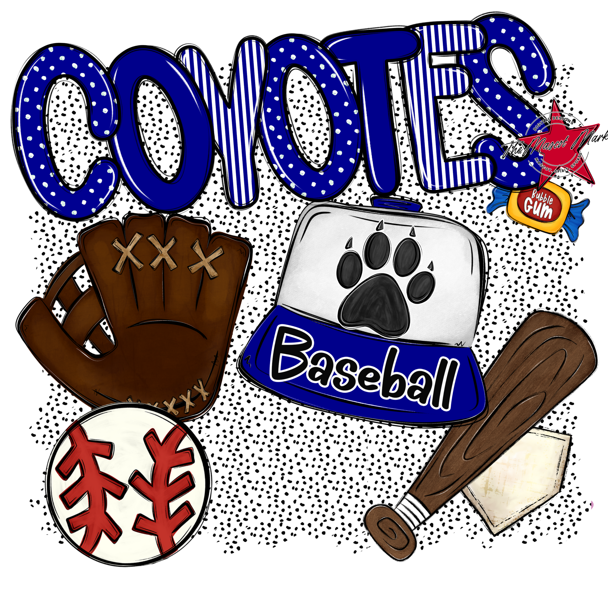 Coyotes Baseball Spirit-Blue