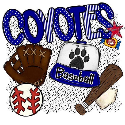 Coyotes Baseball Spirit-Blue